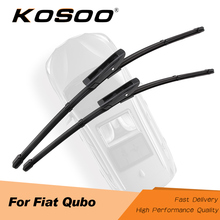 KOSOO For Fiat Qubo 26"+19" 2008 2009 2010 2011 2012 2013 2014 2015 2016 Auto Car Wiper Blades Fit Push Button Arms Accessories 2024 - buy cheap