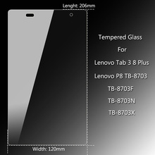 Screen Protector for Lenovo Tab3 8 Plus P8 TB-8703 Tempered Glass Tablet PC Ultra thin Glass For Lenovo TB-8703F Protective Film 2024 - buy cheap