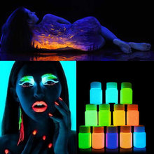 Pintura de neón UV brillante para cara y cuerpo, 20ml, fluorescente, irradiado, para fiesta, Festival, decoración, maquillaje 2024 - compra barato