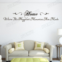 Letras longas sobre doce casa adesivos de parede para o quarto sala estar papel de parede decalques casa arte vinil decoração poster ta250 2024 - compre barato