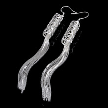 Wholesale Price Beautiful Tassel 925 Sterling Silver Women Drop Earring High Quality Fashion Earrings Jewelry 2024 - buy cheap