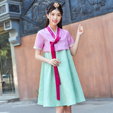 Roupa bordada de quadra antiga, roupa tradicional da coreia para mulheres, elegante, princesa oriente, roupas de performance 2024 - compre barato