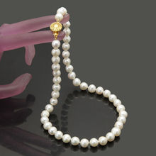 Горячее предложение женский подарок 8-9 мм Белое ожерелье из жемчуга akoya 18" 2024 - купить недорого