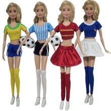 NK-Muñeca hecha a mano de copa de fútbol para mujer, ropa de jugador de fútbol femenino, pantalones y accesorio para muñecas Barbie, gran oferta JJ 2024 - compra barato
