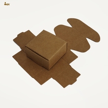 50pcs/lot 8.5x7.5x3.5cm Brown Packaging Kraft Paper Boxes Party Wedding Candy Chocolate Bakery Cake DIY handmade Soap box 2024 - buy cheap
