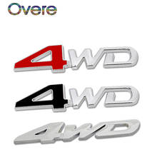 Overe 1 шт. Авто 3D металлическая наклейка 4WD 4X4 для Seat Leon Ibiza Skoda Rapid Fabia Octavia Yeti Audi A3 A4 B8 B6 B7 A6 C5 C6 A5 2024 - купить недорого