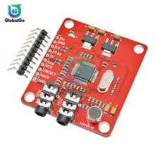 Placa de gravação vs1053 vs1053b, módulo para arduino, para placa de fuga com slot para cartão sd, gravação em tempo real 2024 - compre barato