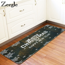 Zeegle-alfombra antideslizante para decoración navideña de cocina, alfombrillas para salón, alfombras de dormitorio, 60x170cm 2024 - compra barato