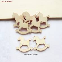 (20pcs/lot) 30mm Rustic Blank Wooden Reindeer Ornaments Christmas Party Crafts Supplies-CT1049C 2024 - buy cheap