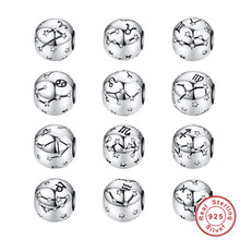 fit Europe Bracelet Silver 925 Original Constellation Beads for Jewelry Making Pisces Aries Leo Sagittarius Capricorn Charms 2024 - buy cheap