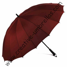Бесплатная доставка, профессиональные прямые металлические зонты для гольфа 14 мм металлический вал и стекловолокно, авто открытый, ветрозащитный, выбор цвета 2024 - купить недорого