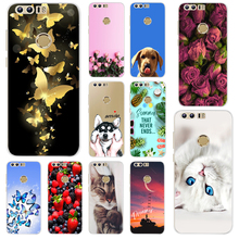 For Huawei Honor 8 Case 5.2 inch Soft Silicone TPU Phone Case Back Cover For Huawei Honor 8 Honor8 FRD-AL10 Case Cover Cute Cat 2024 - buy cheap