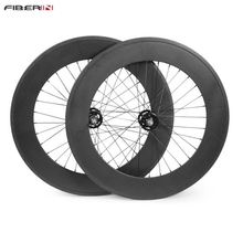 88C 700C carbon wheelset,88mm clincher/tubular, track front and rear bicycle fixed gear street bike single speed carbon wheel 2024 - buy cheap