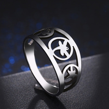 Hibobi Stainless Steel Rings  New Fashion Jewelry Ring Unique Design Jewelry Wholesale Free Shipping 2024 - buy cheap