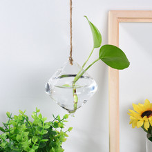 Простая модная подвесная стеклянная ваза-шар цветочный горшок для растений Террариум контейнер для украшения дома для вечеринки свадебного декора гидропонная ваза 2024 - купить недорого