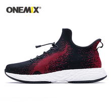 ONEMIX Casual Shoes Men Women Sneakers 2019 Fashion Soft Knitted Mesh Lightweight Casual Vulcanized Flats Couple Jogging Shoes 2024 - buy cheap