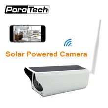 Câmera de segurança solar, à prova d'água, 1080p, áudio bidirecional, com energia solar, wi-fi, ip, com sensor de movimento pir, visão noturna 2024 - compre barato