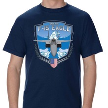 F-15 Strike Eagle In Flight Custom Men'S T-Shirt Teenage Natural Cotton Printed Man Fashion Round Collar T Shirt Hipster Tees 2024 - buy cheap