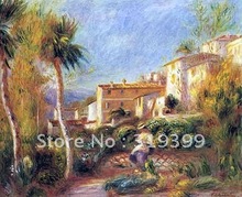 Oil Painting Reproduction on linen canvas,the post office house at cagnes by pierre auguste renoir,100% handmade 2024 - buy cheap