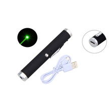 Mini USB Rechargeable Green Laser Pointer Pen High Power 5MW 532nm Black Shell Bright Ray Laser Pen 2024 - buy cheap