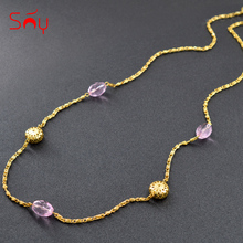 Sunny Jewelry African Beads Women Necklace Long Chain High Quality Round Fashion Jewelry 2021 For Party Wedding Daily Wear Gift 2024 - buy cheap