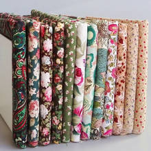 12PCS 23cm*24cm Flower cotton patchwork fabric sewing quilting tissue DIY crafts tilda doll cloth tecidos crafts materials telas 2024 - buy cheap