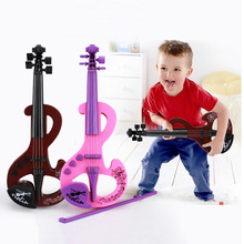 Mini Electric Violin Earlier Childhood Music ABS Instrument Toy Simulation Violins 2 Colors For Children Toys TC0010 2024 - buy cheap