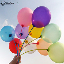 Lote de globos inflables para decoración de bodas, bolas de aire inflables para fiesta de cumpleaños, color rosa, 8 colores, 10 unids/lote 2024 - compra barato