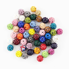 100Pcs 8MM Round Clay Beads Disco Pave Crystal Ball Beads For Jewelry Making Earrings Bracelet DIY Beads 18 Colors to Choose 2024 - buy cheap