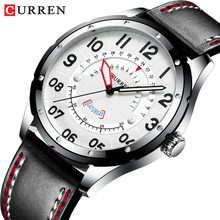 Top CURREN Mens Watches Brand Leather Waterproof Wristwatches Quartz Men's Watch Fashion Sports Men Date Clock Relogio Masculino 2024 - buy cheap