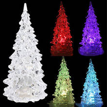 Горячая популярная Рождественская елка форма сна Ночь красочные мигающие светящиеся игрушки для рождественской вечеринки 2024 - купить недорого