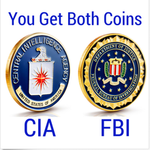 10pcs /lot (each of 5pcs)Federal-Bureau-of-Investigation-FBI-amp-CIA-Challenge-Coin-Lot 2024 - buy cheap