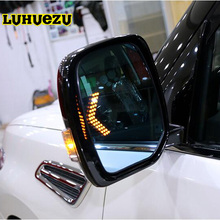 Espelho lateral para autos, 2 peças, led, antideslumbrante, de alta definição, aquecimento, azul, para nissan patrol y62, armada, acessório para 2015, 2016, 2017, 2018 2024 - compre barato