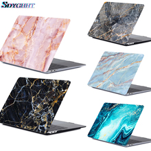 Padrão de mármore quente caso portátil para macbook pro retina ar 11 12 13 15 16 para mac novo ar/pro 13 polegada m1 a2337 a2338 acessórios 2024 - compre barato
