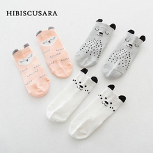 Nonslip Newborn Baby Cotton Socks Cute Cartoon Animal Design Bebe Boy Girl Socks 3d Ears Kids Spring Summer Ankle Sox 2024 - buy cheap