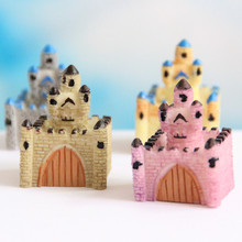 2pcs/lot New Deep Design garden decoration Home crafts Mini Resin castle tower cabochon christmas gift 30*20mm 2024 - buy cheap