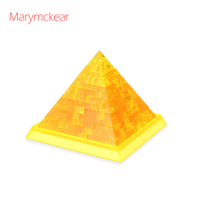 3d Construction Puzzle Assemble Pyramid Puzzles Kids Toys Teaser Pyramid Model Educational Toy Training Space-Imagination 2024 - buy cheap