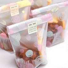 100pcs/lot 12x20cm Multicolour dot scrub cake , biscuit ,cookies packaging bag disposable pastry bag 2024 - buy cheap