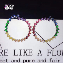 Be 8 Best Selling New Arrival Women Fashion Cycle Colorful Stud Earrings for Women Fashion Jewelry E595 2024 - buy cheap