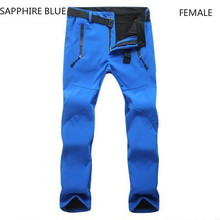 Mountainskin новые мужские Зимние флисовые штаны из флиса, уличные водонепроницаемые походные лыжные мужские спортивные брюки для женщин 2024 - купить недорого