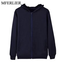 MFERLIER Winter Autumn Men Hoodies Sweatshirts 5XL 6XL 7XL 8XL Large Size Loose Sweatshirts 2024 - buy cheap
