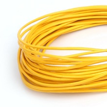 New Arrival 100% Genuine Leather Cords Yellow Round Rope String Cord 1/1.5/2/3mm For Jewelry Making DIY Bracelet Craft 2024 - buy cheap