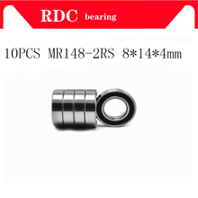 10PCS ABEC-5 MR148-2RS MR148 2RS MR148 RS MR148RS 8x14x4 mm rubber sealed miniature High quality deep groove ball bearing 2024 - buy cheap