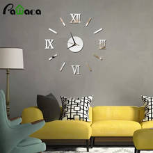 Frameless 3D DIY Mirror Wall Clock Large Mute Wall Stickers Quartz Needle Clock for Living Room Bedroom Home Decor 2024 - buy cheap