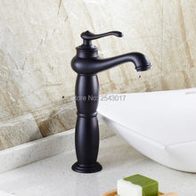 Preto Bacia Mixer Latão Deck Montado Vanity Do Banheiro Torneiras de Água Quente e Fria Vessel Sink Mixer Guindaste ZR259 2024 - compre barato