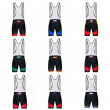 Pantalones cortos de Ciclismo para hombre, con almohadilla de GEL ajustada, para Israel, República Checa, Nueva Zelanda, Estados Unidos, Reino Unido, Colombia, Rusia, Alemania, España 2024 - compra barato