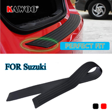 KAWOO For Suzuki Jimmy Swift Alto Ignis Splash SX4 Vitara Rubber Rear Guard Bumper Protect Trim Cover Sill Mat Pad Car Styling 2024 - buy cheap