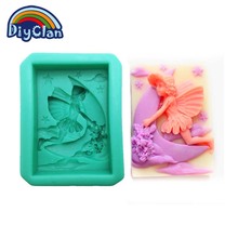 Moon Flower Fairy Silicone Soap Mold For Candle Chocolate Mould Angel Handmade Soap Molds S0117TS 2024 - buy cheap