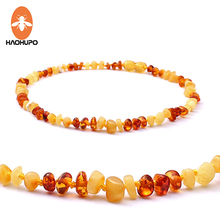 HAOHUPO Nature Baltic Amber Necklace Teething Jewelry Natural Amber Stones with Jute Bag GIC Individually 2024 - buy cheap