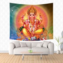 Ganesha Of Hinduism Lord полиэстеровый прямоугольный гобелен DIY настенный ковер, коврик для йоги, коврик для пикника, украшение для дома, спальни 2024 - купить недорого